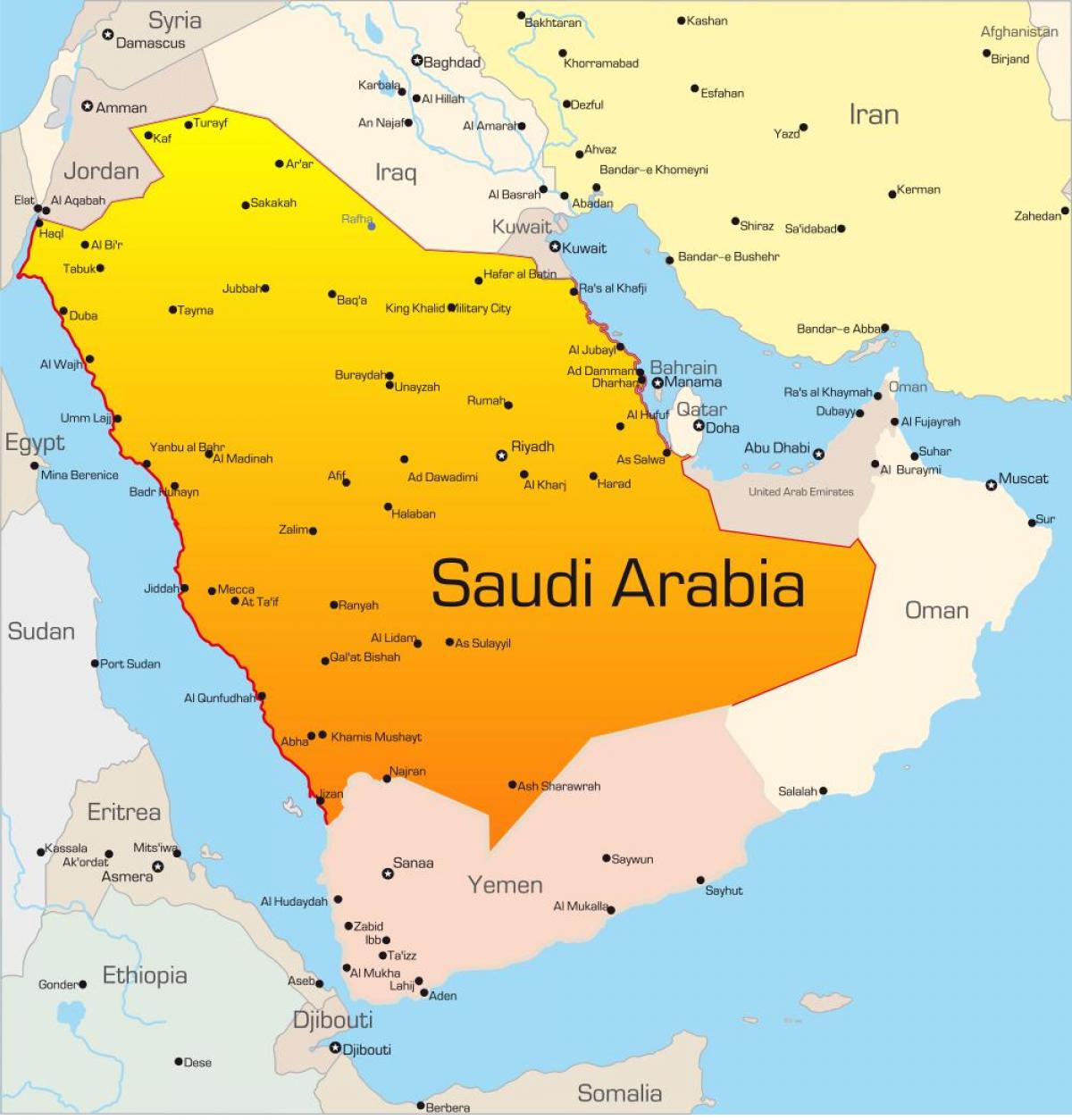Mecca Саудівська Аравія карта 