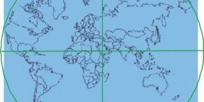 Карта Кааба розташована в центрі світу 