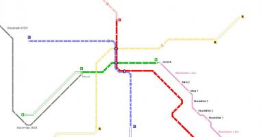 Карта метро в Мецці 