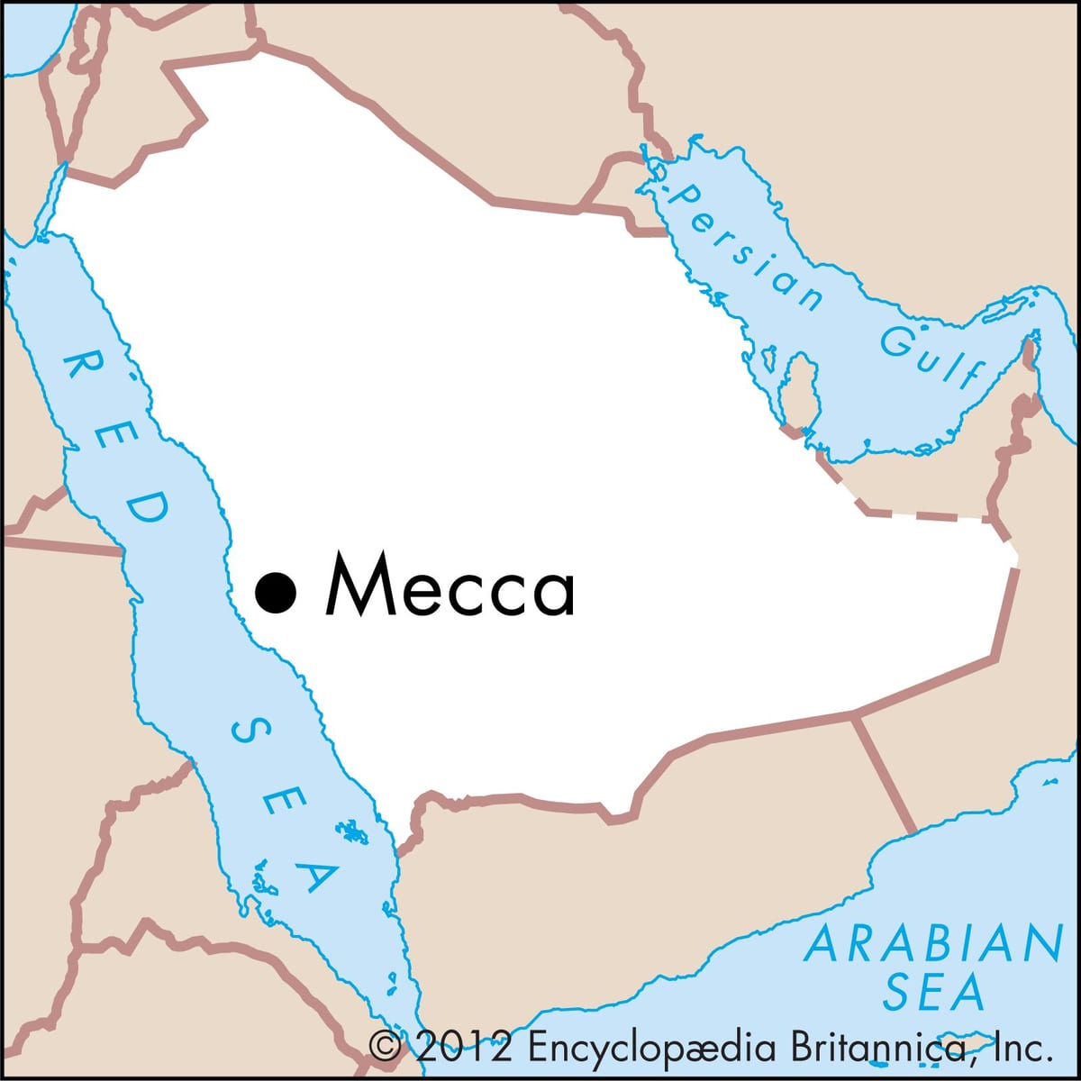 карті якщо shahrah е хіджри в Мецці