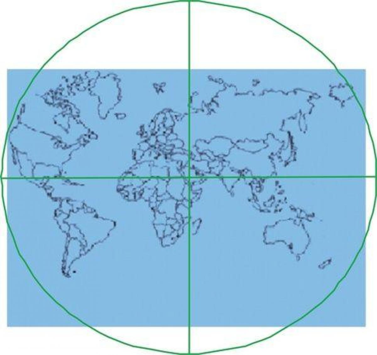 карта Кааба розташована в центрі світу 