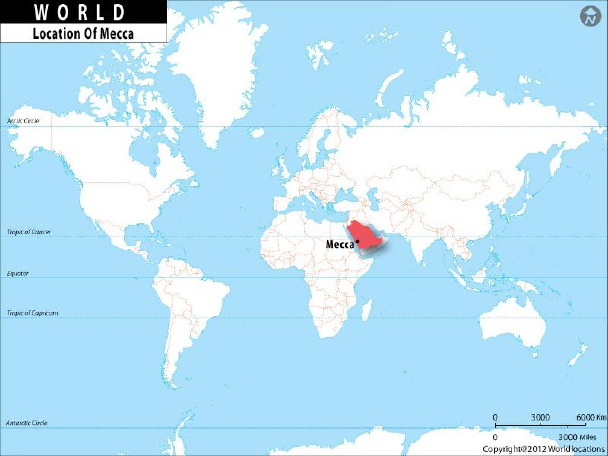 Мекка на карті світу
