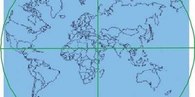 Карта Кааба розташована в центрі світу 