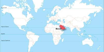 Мекка на карті світу